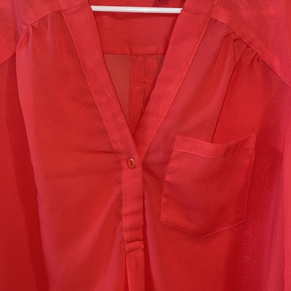 Melon colored blouse - Picture 2 of 5